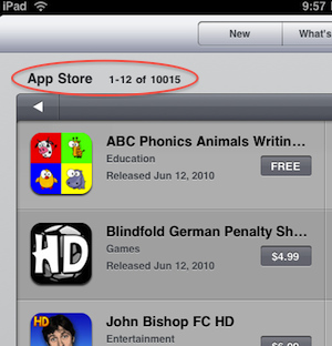 �O����(y��ng)���̵ꔵ(sh��)��(j��)�@ʾ��iPad��(y��ng)���ѽ�(j��ng)ͻ��1�f��